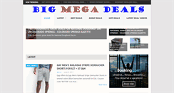 Desktop Screenshot of bigmegadeals.com